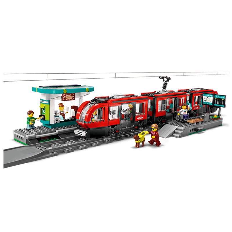 积木拼装城市系列60423 都市有轨电车